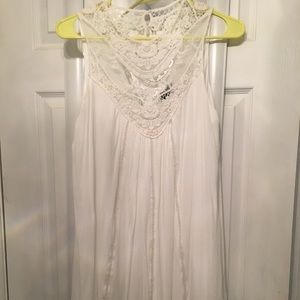 White boho style dress